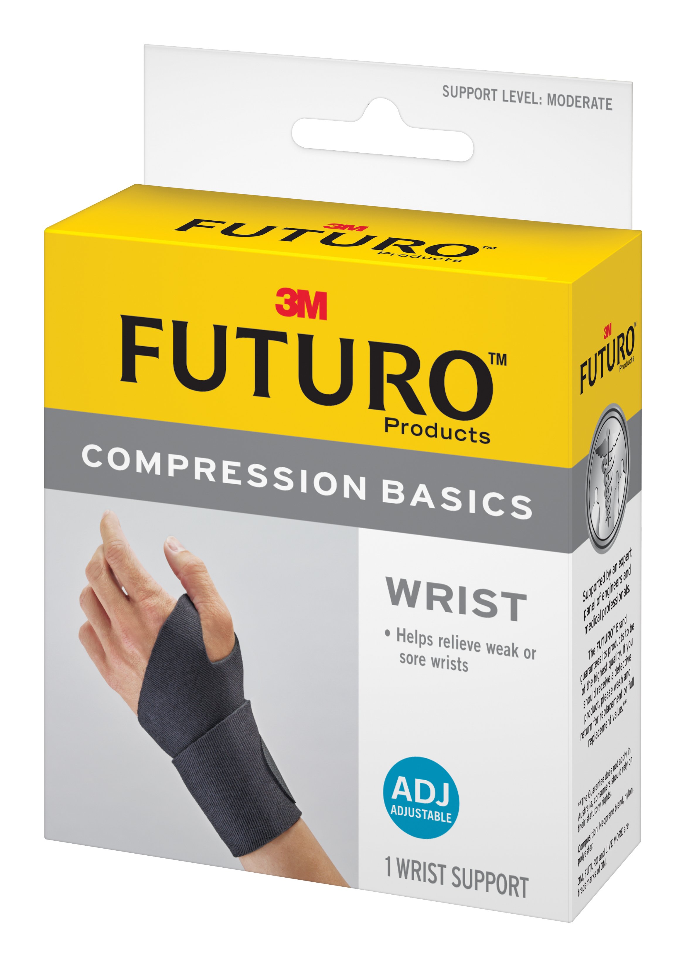 Futuro Compression Basics Adjustable Wrist Brace - Club Warehouse Sports  Medical