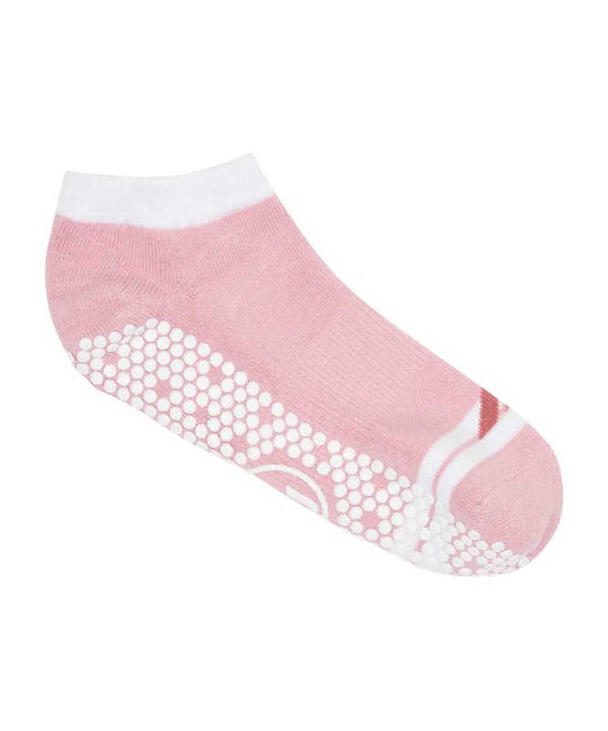 Pilates Socks Classic Low-Rise Preppy Volley Love Dusty Rose - Club ...