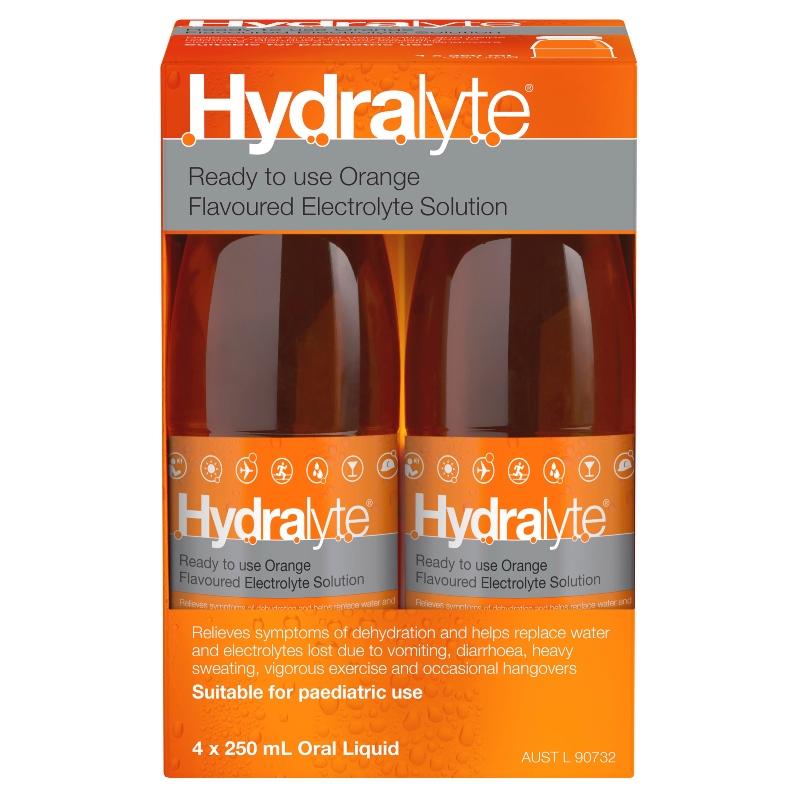 Hydralyte Liquid 4 x 250ml