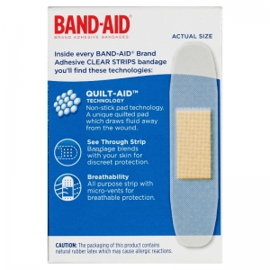 Band-Aid Clear Strips - Pack of 40
