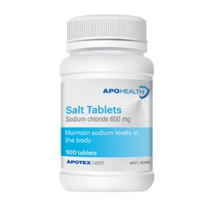 Salt Tablets APOHealth 600mg- Bottle 100