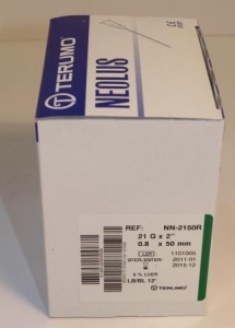 Terumo Needles - Box 100 (1092199 - 21g x 50mm)