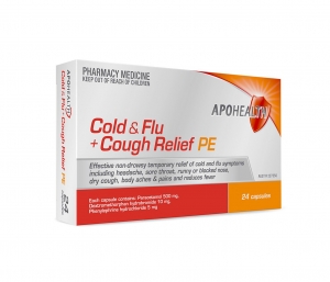 ApoHealth Cough Cold & Flu Relief Pe Caplets - Pack 24