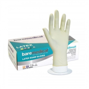 Bare Medical Gloves Latex Powder Free - Box 100 (2054361 - X-Small)