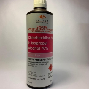 Chlorhexidine 2% In 70% Alcohol Tinted Pink 500ml
