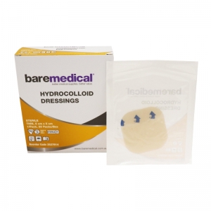 Bare Medical 5 x 5cm Hydrocolloid Dressing Thin - Box 20