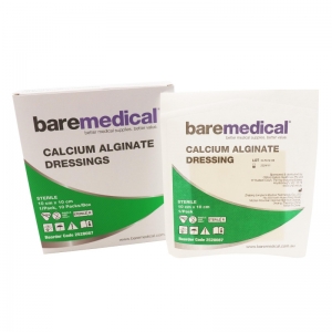 Bare Medical Calcium Alginate Dressing (2528087 - 10 x 10cm - Box of 10)