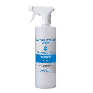 Logikal Antibacterial Alcohol Pump Spray Bottle 500ml