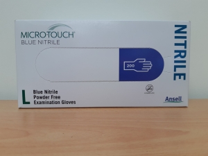Ansell Micro-Touch Powder Free Nitrile Gloves - Box 200 (4006 - Large)