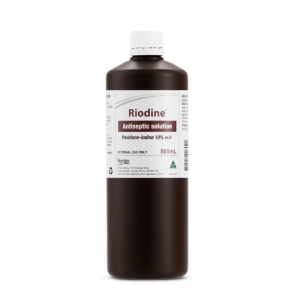 Riodine 500ml - Povidone-Iodine Antiseptic Solution 10%