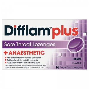 Difflam Plus Lozenges Berry- Pack 16