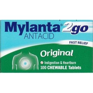 Mylanta 2go Orginal Chewable Tablets - Pack 100