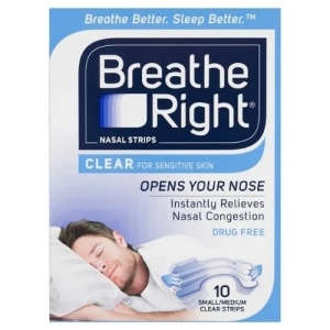 Breathe Right Nasal Strips Regular, Clear - Pack 10