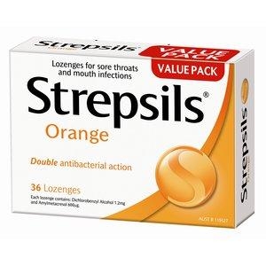 Strepsils Lozenges Orange (823260 - Box 36)