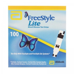Freestyle Lite Blood Glucose Test Strips - Pack 100