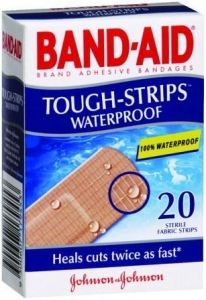 Band-Aid Tough Waterproof Strips - Box 20