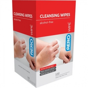 AeroWipe Alcohol-Free Skin Prep Cleansing Wipes With Cetrimide