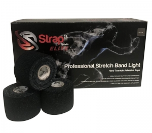 Strapit 25mm Professional Stretch Band Light - Black (48 Rolls)