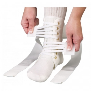 Wraptor Ankle Stabiliser With Speed Laces, White - X/Small