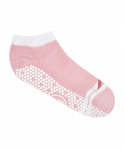 Pilates Socks Classic Low-Rise Preppy Volley Love Dusty Rose