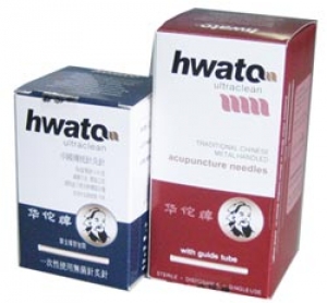 Hwato Acupuncture Needles With Guide Tube - Box 100 (HT2530 - 0.25 x 30mm)