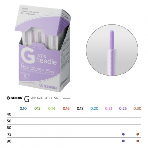 Seirin G-Type Acupuncture Needles (SG3090 - 0.30 x 90mm)