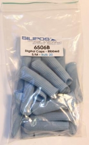 Silipos Antibacterial Digital Caps (SIL6506B - Small/Medium - Packet 20)