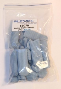 Silipos Antibacterial Digital Caps (SIL6507B - Large/Extra Large - Packet 20)
